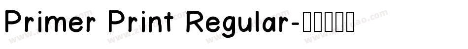 Primer Print Regular字体转换